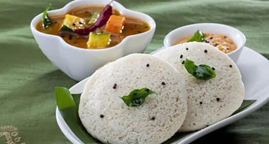 Is Rice idli, sambar, and chutney a healthy meal